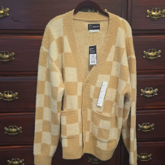 Original Use Tan and Cream Cardigan - Picture 1 of 9